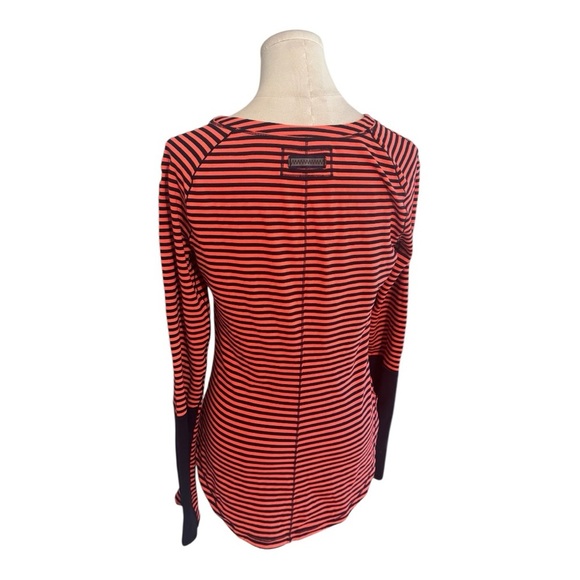 Lululemon First Base Reflective 8 10 Long Sleeve Inkwell Light Flare Striped Top - Picture 7 of 10